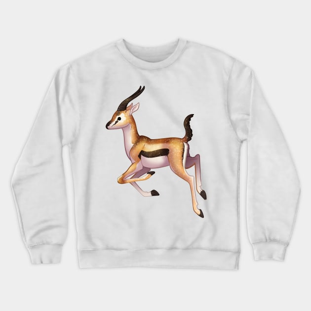 Cozy Gazelle Crewneck Sweatshirt by Phoenix Baldwin